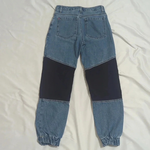 Urban Outfitters BDG Byron Spliced Denim Joggers, Color Blue/Black Size 24 - Picture 5 of 15